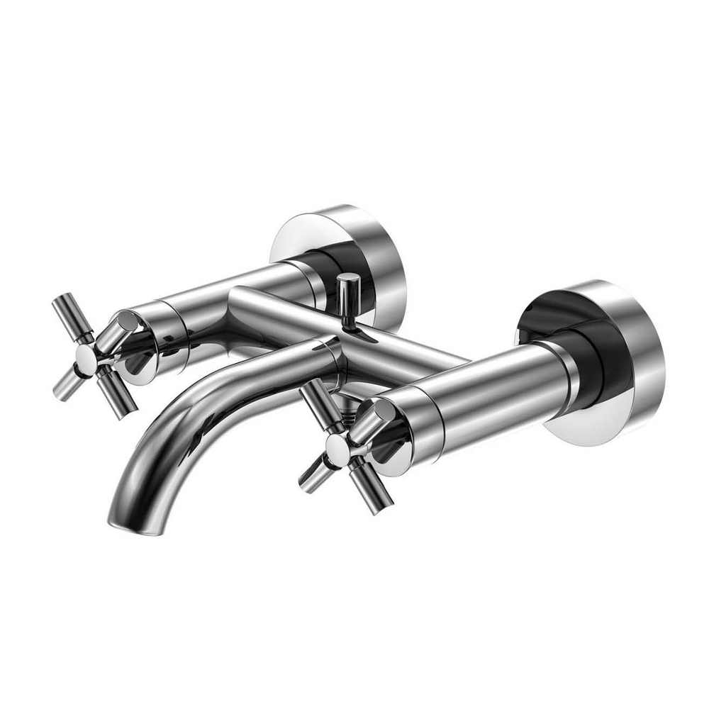 Steinberg Серия 250 Смеситель однорычажный для ванны/душа 1/2&quot; с 90° керамическими вентилями, с переключателем, с защитой от обратного потока, хром 250 1100