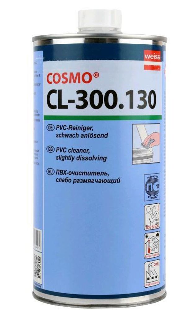 Очиститель ПВХ  COSMO CL-300.130   1000 мл  Слаборастворяющий