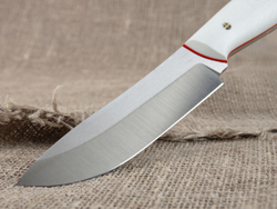 Нож для бушкрафта "Гефест", сталь VG-10/Elmax, рукоять G10 (белая)