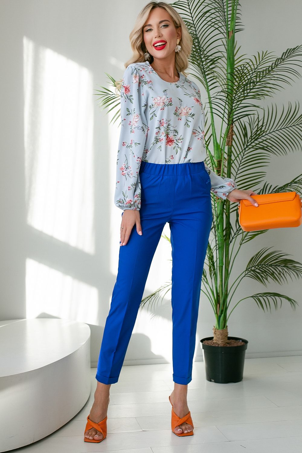 Брюки "Кавалли" (лайт электрик) Elza (Акция)