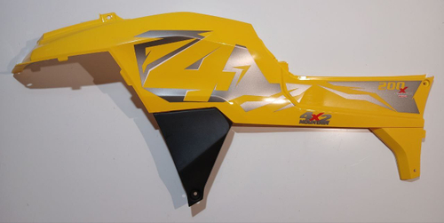 Пластик боковой левый в сборе ATV WILD TRACK X, желтый