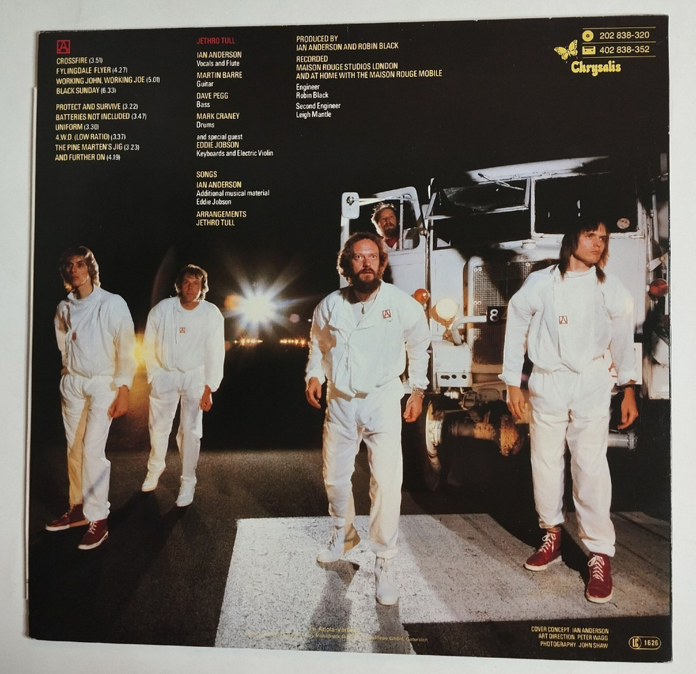 Винтажная виниловая пластинка LP Jethro Tull A (Germany 1980)