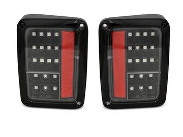 Задние фонари для Jeep Wrangler JK (07-18) LED черные светлые