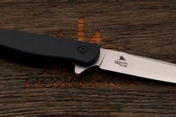 Нож складной Kizlyar Supreme Hussar, клинок 96мм, сталь VG-10, рукоять термопластик черный