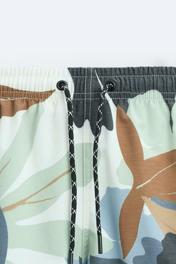 ZARA ДЛИННЫЕ ПЛАВКИ КАРГО, СЕРО-СИНИЙ