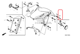 90010-MGZ-J00. BOLT, FLANGE, 6X28 (NSHF)