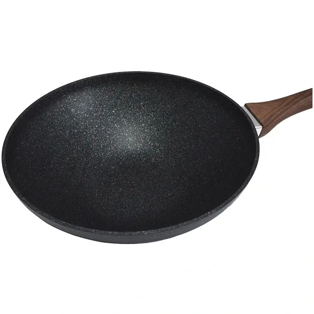 Сковорода Wok (классическая) 280/95мм с ручкой, АП линия «Granit ultra» (blue)