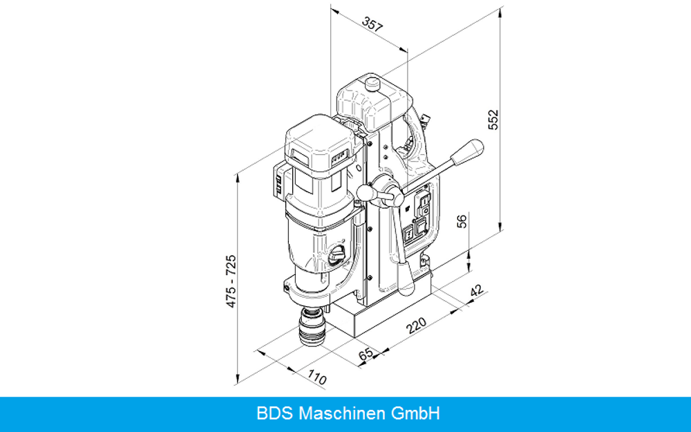 Магнитный сверлильный станок BDS MAB-825 V