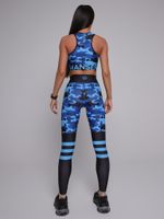 Леггинсы Blue military stripes