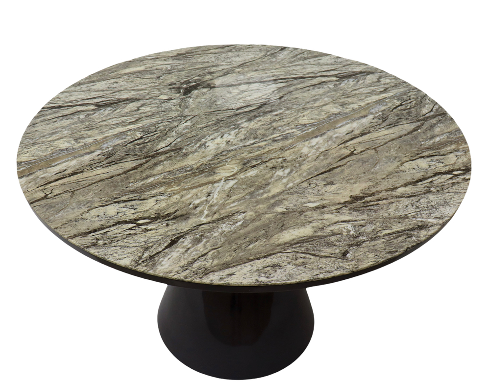 Стол обеденный Орион, 120х120х76 см, серый мрамор