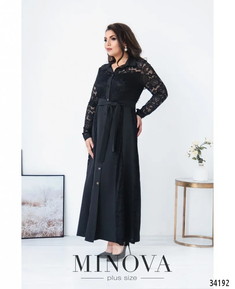 Платье 8618-черный Minova