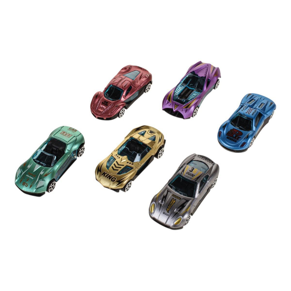 Набор машин 6шт, коробка CH113