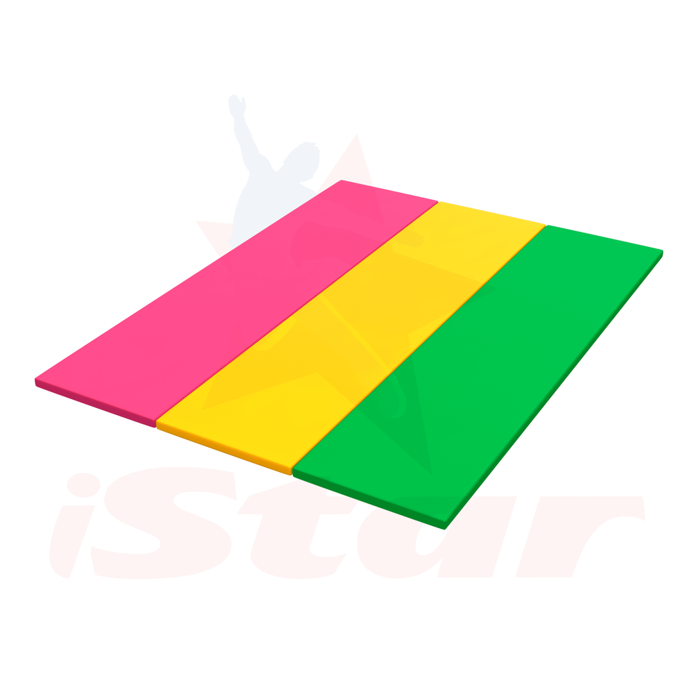 Гимнастическая зона Детская - чехол ПВХ - наполнение ППЭ/НПЭ - 2х1.5х0.04м - СКЛАДНАЯ