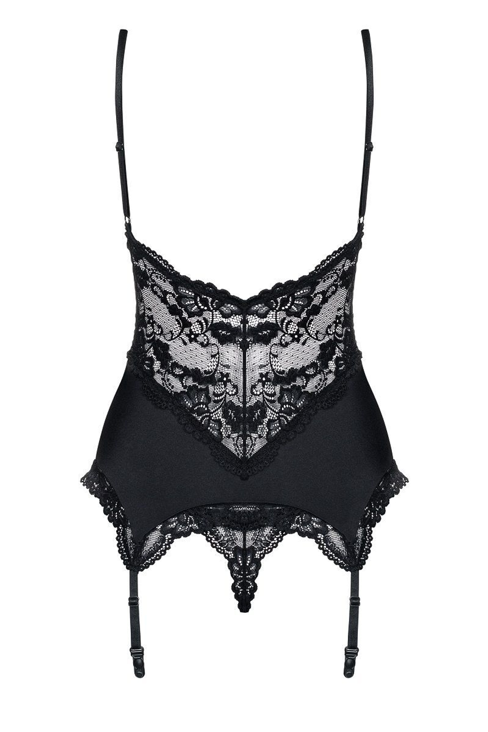 Эластичный корсаж с кружевом (Размер: L-XL) (Цвет: белый)