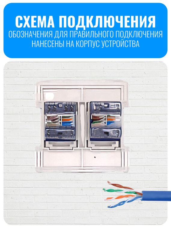 Розетка интернет RJ45 двойная Smart Aura серия Classic без рамки
