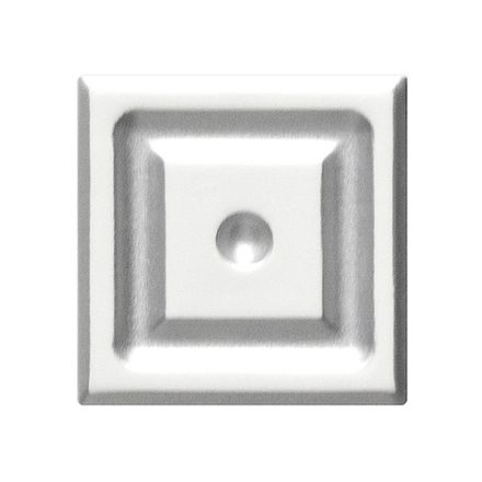 (Уник) Декор слон.кость патина  белое золото (розетка)