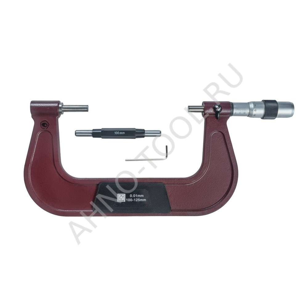 Микрометр МК 125-0.01 ГОСРЕЕСТР 89035-23 (микр.винт 8мм) ТОЧИНТЕХ