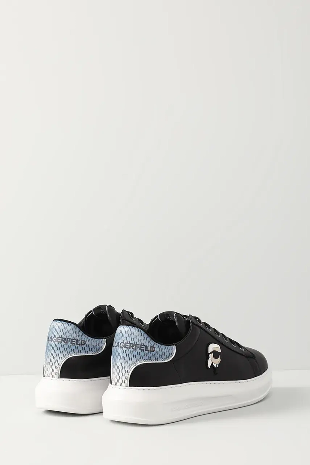 Кеды муж. KARL LAGERFELD 855006 черный лого мульти