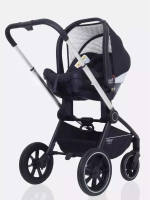Коляска детская MOWBaby "ZOOM"PU (3в1) RA087 Silver Beige