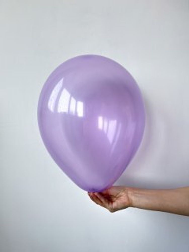 S Шар кристалл хрустальный 12" / 30 см сиреневый Lilac (БГ-17)