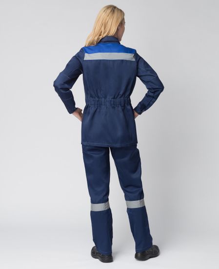 Костюм женский "Весна-2" полукомбинезон (т.синий/василек)