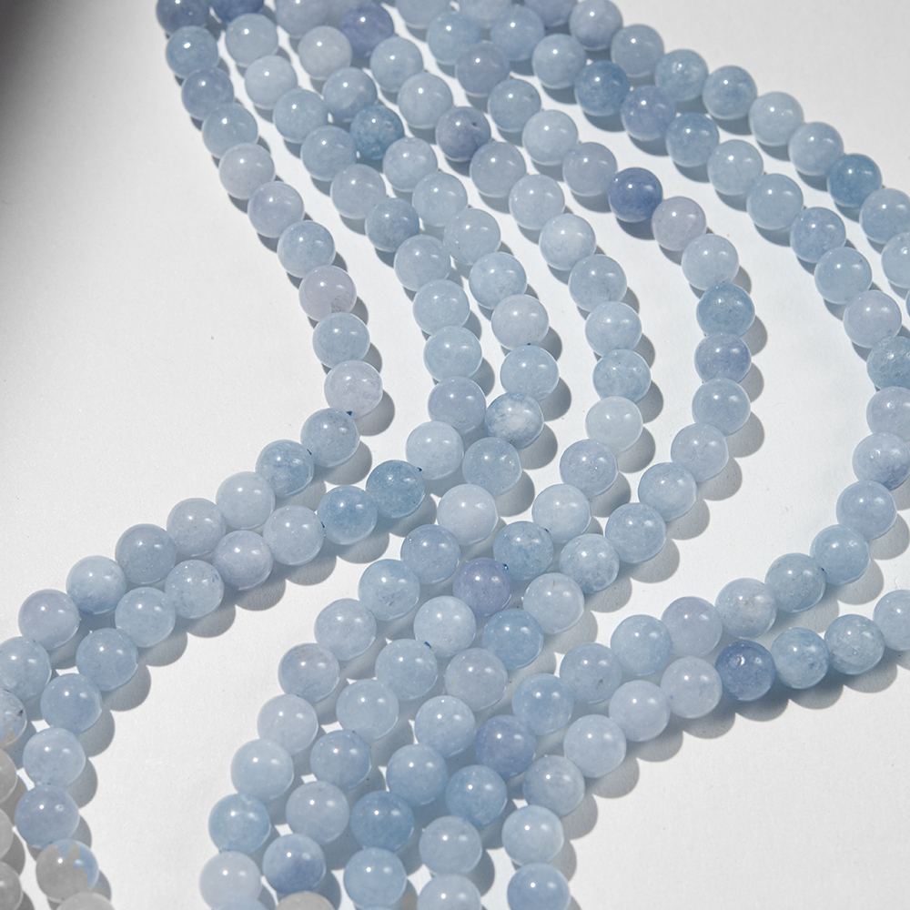 Аквамариновый кварц, 8мм, шар