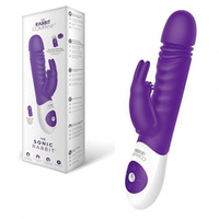 Фиолетовый вибратор-кролик 22см The Rabbit Company Sonic Rabbit TRC-026PUR