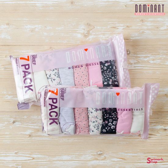 Трусики женские DOMINANT 57000-63, FULL BRIEF, 7 шт. в уп.