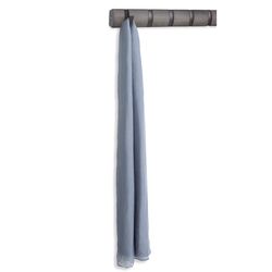 Вешалка настенная Flip, 81 см, 8 крючков, серая/олово