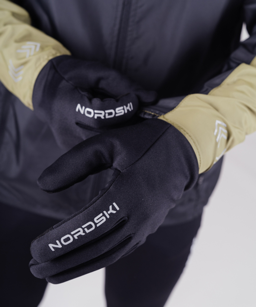 Перчатки NORDSKI RUN Black, чёрный