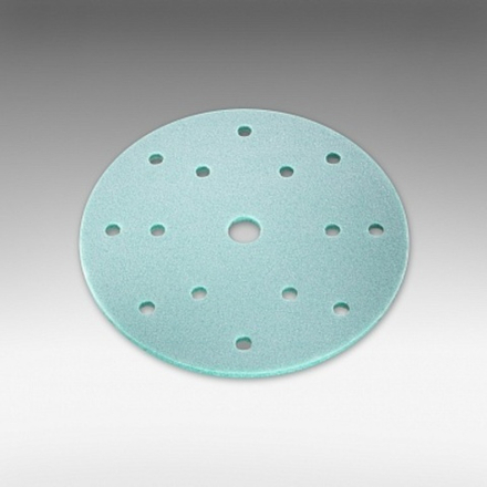 Siasponge Абразивная губка на липучке в кругах D 150мм,15 отв,Р150/600 Superfine