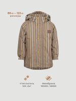 Куртка утеплённая Mjölk Cocoa Stripes, утеплитель 120гр/м2