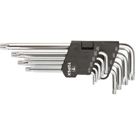 Набор ключей TORX с отверстием TOPEX TS10-50 35D951