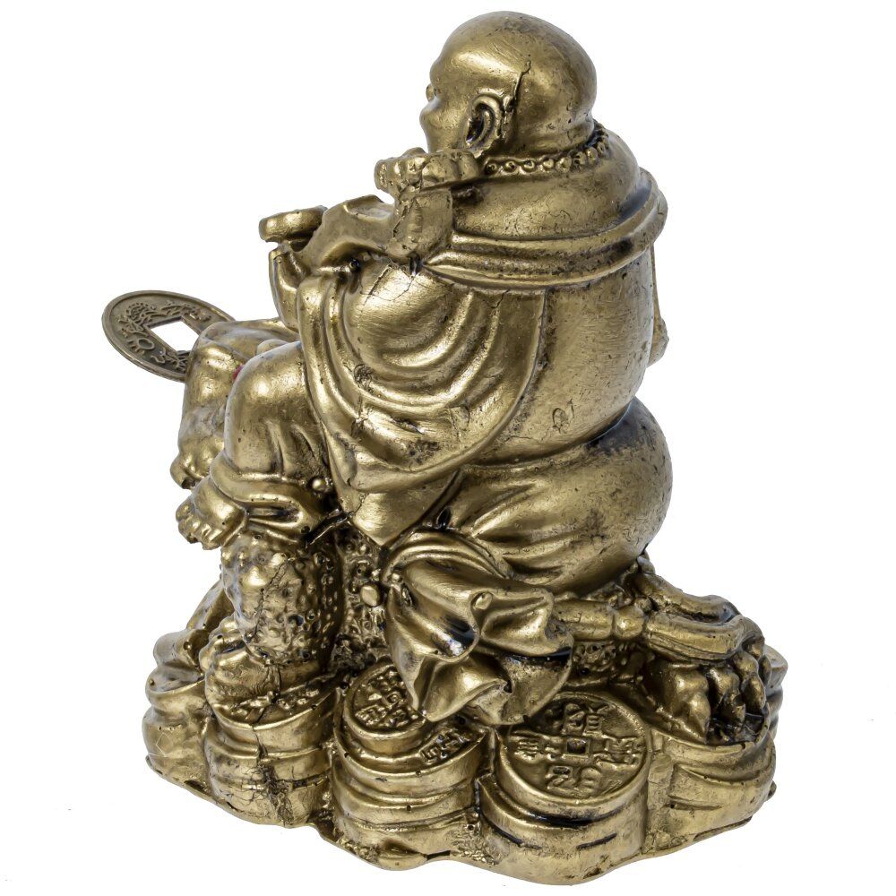 GAEM Фигурка декоративная "Будда на денежной лягушке", L7,5 W5 H7,5 см