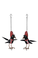 Декор подвесной "Ворона в колпачке" в ассортименте 26x24,5xH25см + 25см подвес