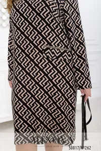 Платье 262-черно- бежевый Minova