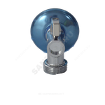 Кран шаровой латунь бытовой хром угловой R614 G1/2"х3/4" Ру10 НР переходной флажок с отражателем Giacomini R614X004