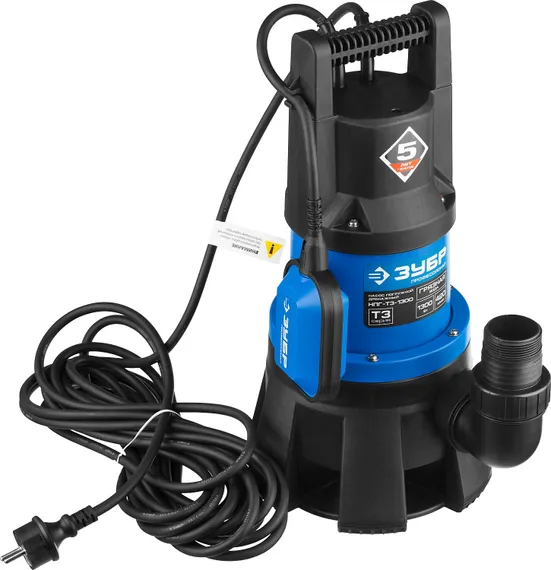 Насос дренажный "ЗУБР" НПГ-Т3-1300