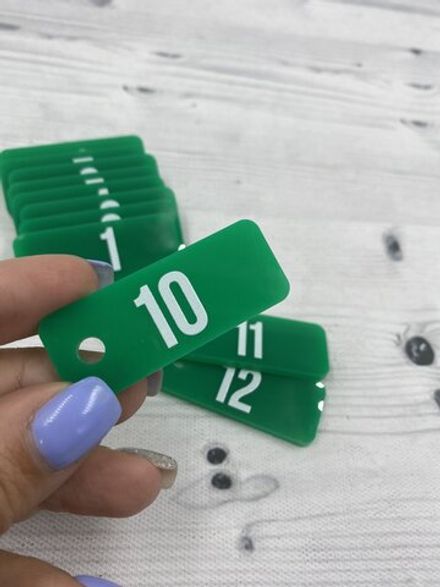 Номерки для ключей 20х50