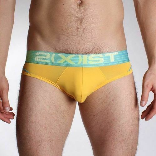 Мужские трусы брифы желтые 2xist Fetish Yellow  Brief