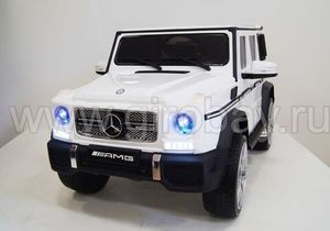 Детский электромобиль River Toys Mercedes-Benz-G65-AMG белый