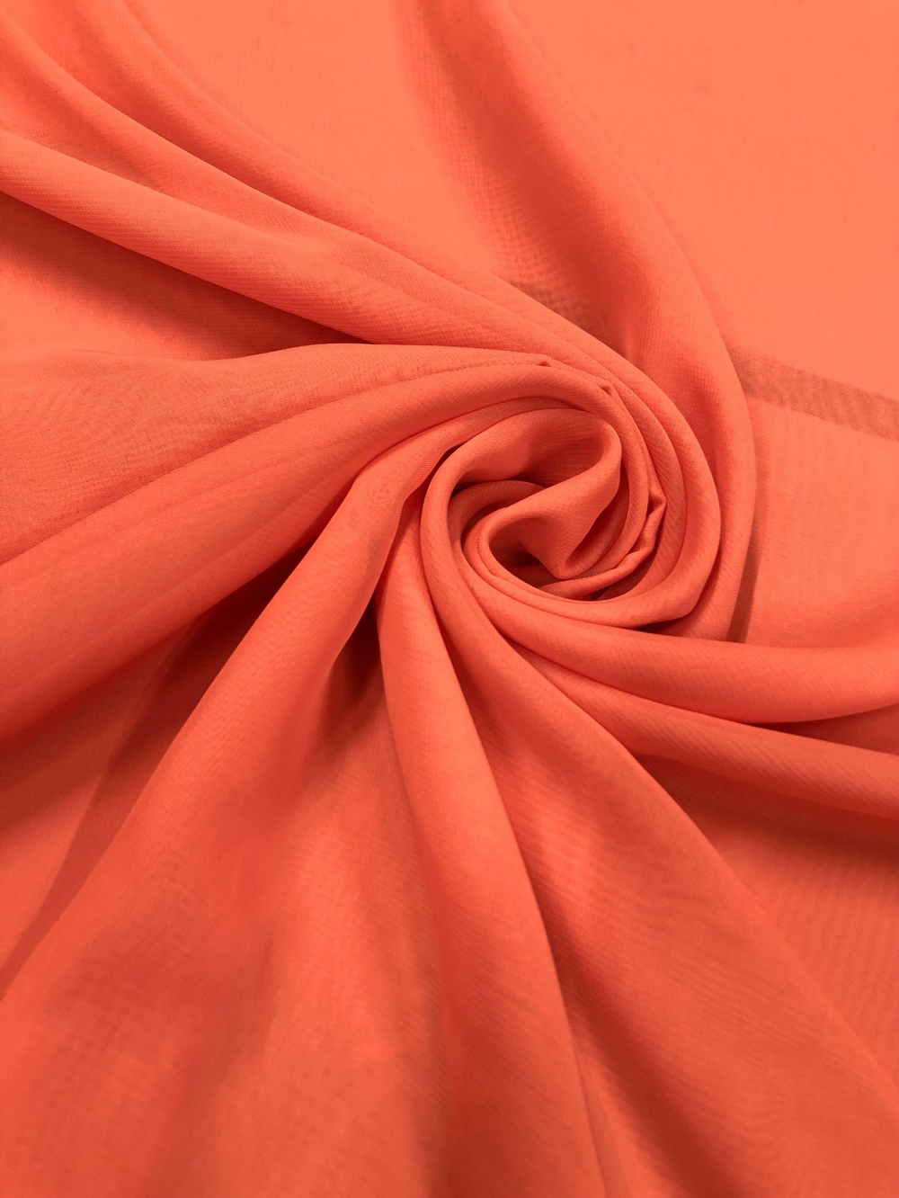 Ткань Шифон светло-оранжевый арт. 122105