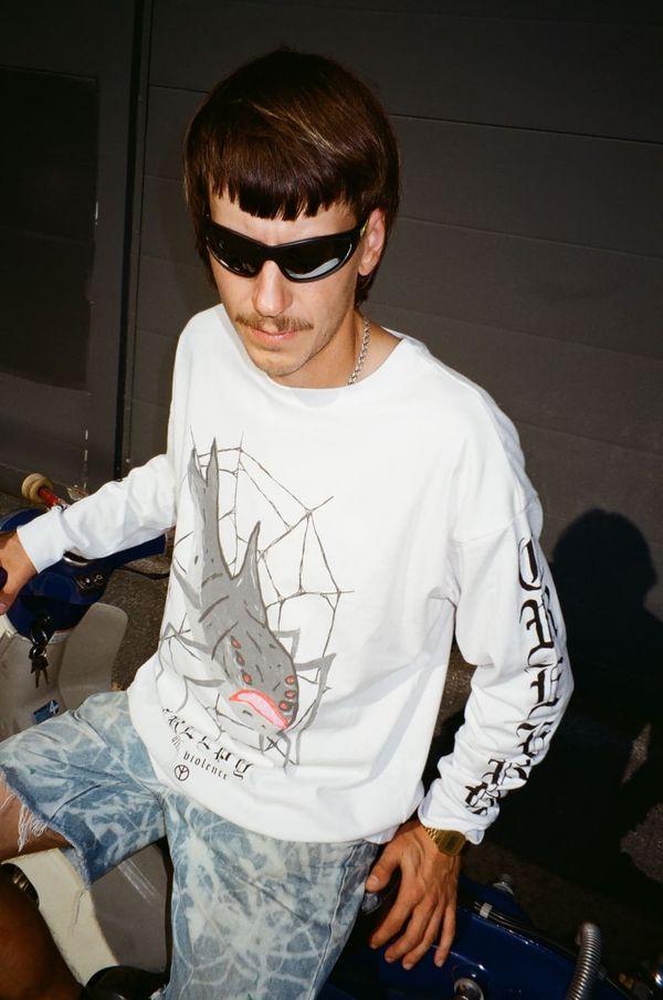 Лонгслив Акулапаук белый - фото 2