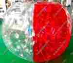 Бампербол «Прозрачно-красный», ТПУ, диаметр 1 м