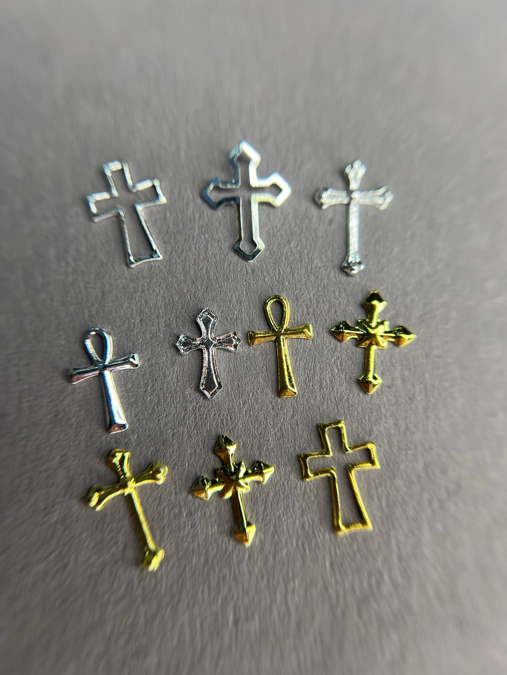 Zoo nail Фигурки объемные для дизайна Кресты, 1871, 10шт