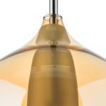 803543 Бра PENTOLA 1х25W G9 ХРОМ/ЯНТАРЬ