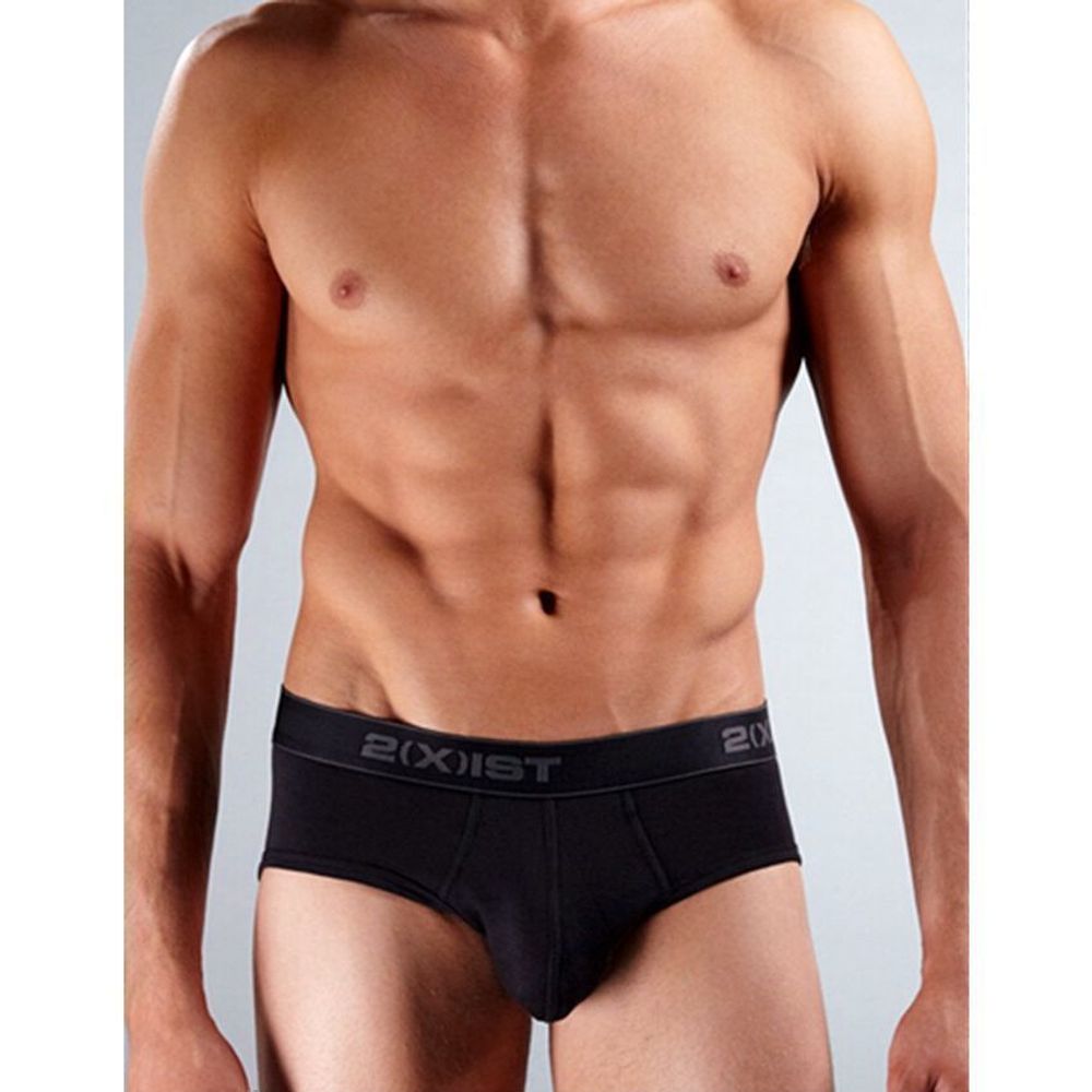 Мужские трусы брифы черные 2xist Black Classic Brief 190