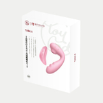 Розовый вибратор Tara с вакуумной стимуляцией и пультом ДУ (Цвет: розовый)