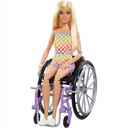 Кукла Barbie Mattel Барби в инвалидной коляске с аксессуарами Fashonistas HJT13