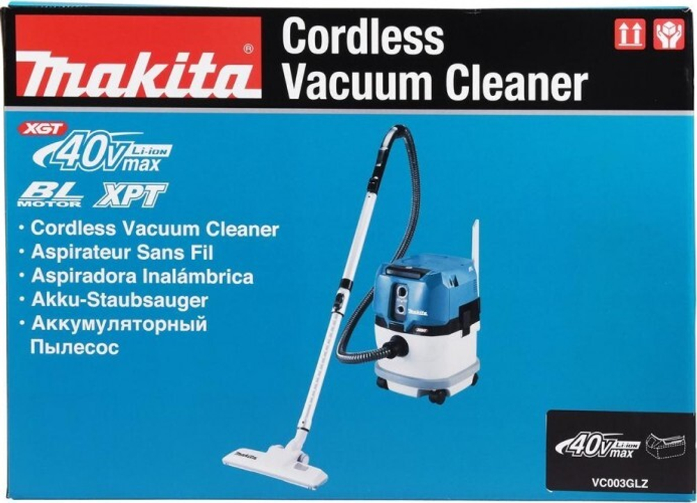 Пылесос для сухой и влажной уборки MAKITA VC003GLZ XGT BL 2x40В без АКБ и З/У